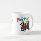 退職したな美術教師のカード及びギフト コーヒーマグカップ (正面右)