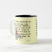 退職したな薬剤師は"ギフト"ストーリーアートの放すことができません ツートーンマグカップ (正面左)