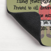 退職したな薬剤師は"ギフト"ストーリーアートの放すことができません マウスパッド (コーナー)