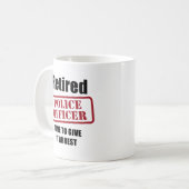 退職したな警官 コーヒーマグカップ (正面左)
