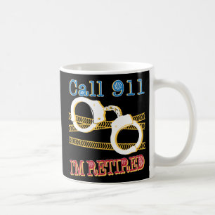 退職したな警察官の警官のおもしろいな退職のマグ コーヒーマグカップ