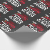 退職したな郵便局員のおもしろいな救出者の退職 ラッピングペーパー (角)