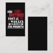 退職したな郵便局員のおもしろいな救出者の退職 名刺 (正面/裏面)