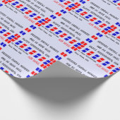 退職したな郵便局員のギフト用包装紙 ラッピングペーパー (角)