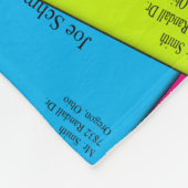 退職したな郵便局員のフリースブランケットは4つに文字を入れます フリースブランケット (角)