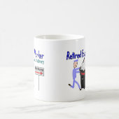 退職したな郵便局員の最後配達 コーヒーマグカップ (中央)