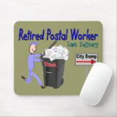 退職したな郵便局員の最後配達 マウスパッド (マウス)
