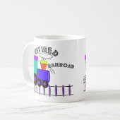 退職したな鉄道労働者のギフト コーヒーマグカップ (正面左)