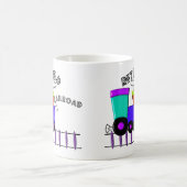 退職したな鉄道労働者のギフト コーヒーマグカップ (中央)