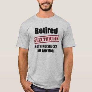 退職したな電気技師(米国の綴り) Tシャツ