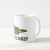 退職したな項目 コーヒーマグカップ (正面右)