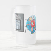 」退職したな59erか。 ない私 フロストグラスビールジョッキ (正面左)