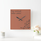 退職したなCares~の柱時計が、カスタマイズ~I AM スクエア壁時計 (ホーム)