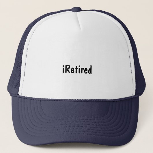 退職したなiRetired Tシャツの人の女性スポーツの帽子 キャップ (正面)