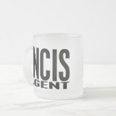 退職したなNCISの代理店 フロストグラスマグカップ (正面左)