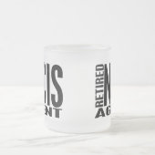 退職したなNCISの代理店 フロストグラスマグカップ (中央)