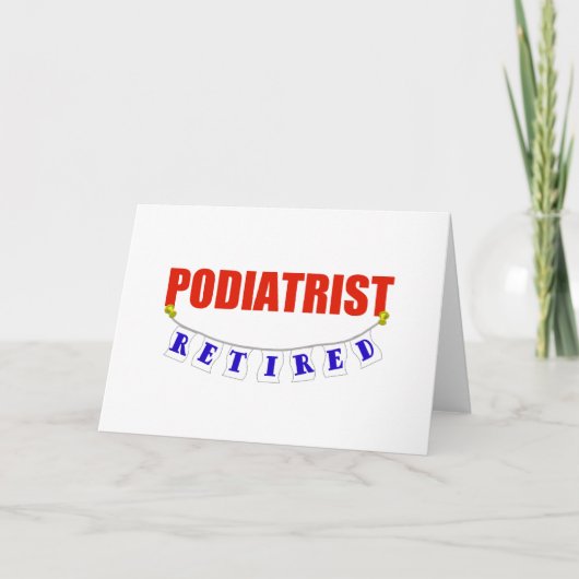 退職したなPODIATRIST カード (正面)