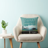 退職したなRV旅行引用文|のパーソナライズなティール(緑がかった色) クッション (椅子)