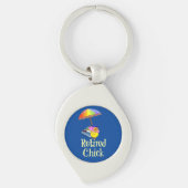 退職したひよこ、装飾デザイン、 キーホルダー (正面)