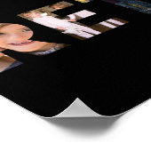 退職したカスタマイズタイポグラフィパーティー ポスター (角)