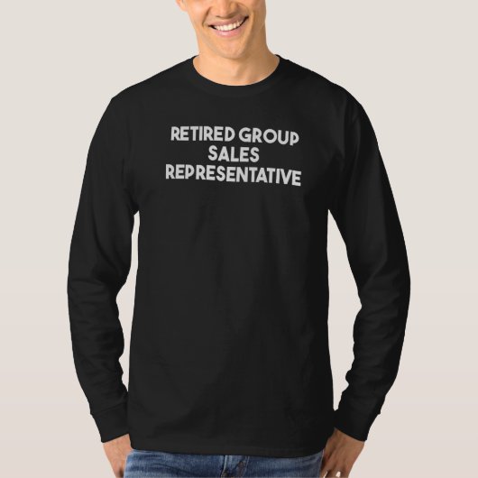 退職したグループ営業代表者 Tシャツ (正面)