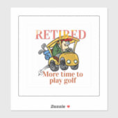 退職したゴルフの時間を遊増やす シール (シート)