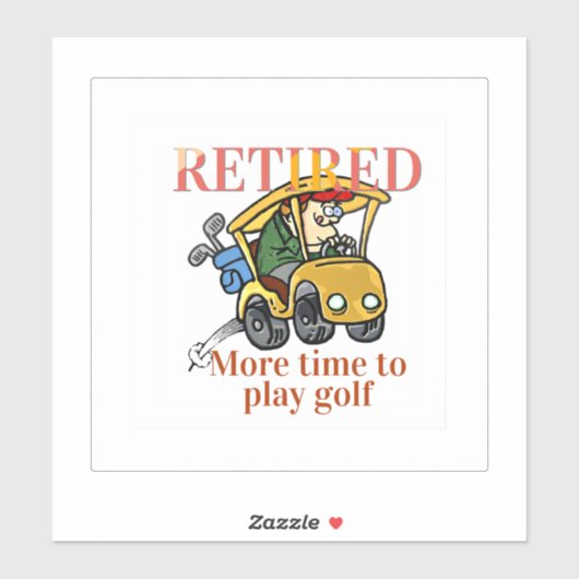 退職したゴルフの時間を遊増やす シール (シート)