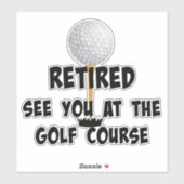 -退職したゴルフ場でお会い シール (シート)