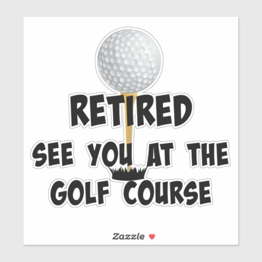 -退職したゴルフ場でお会い シール (シート)