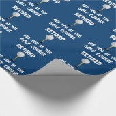 退職したゴルフ場で ラッピングペーパー (角)