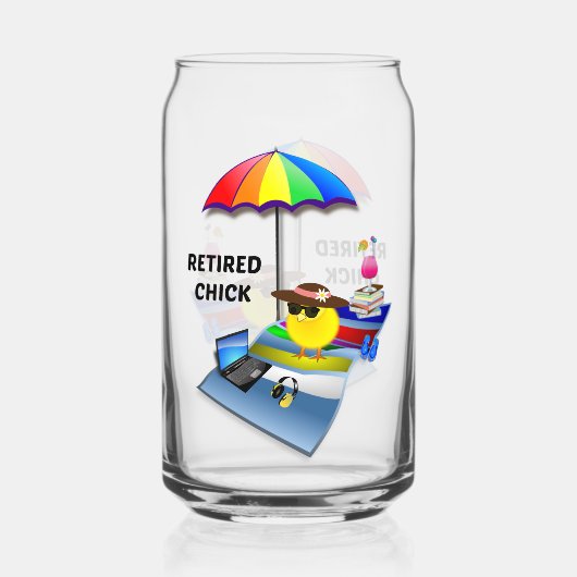 退職したシックは今までにかわいいんだ。 ガラス缶 (裏面)