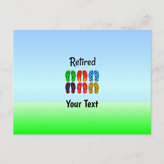 退職したテンプレート、パーソナライズ準備完了 ポストカード (正面)