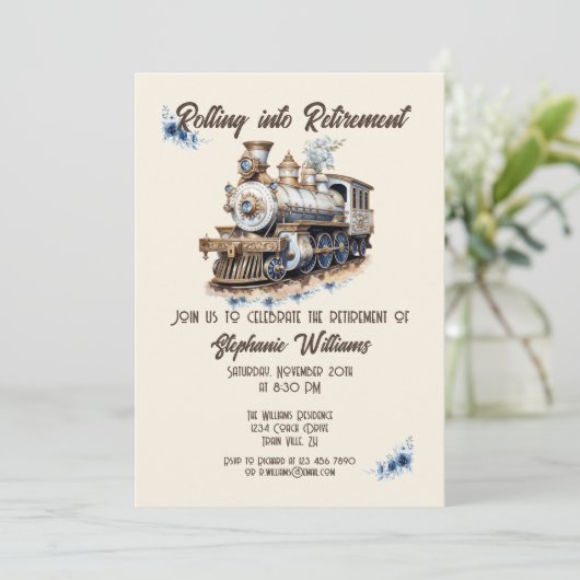 退職したテーマを転が引退列車に乗せる 招待状 (スタンド正面)