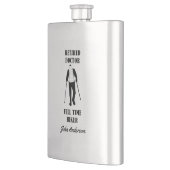 退職したドクターフルタイムパーソナライズされたハイカー フラスク (左)