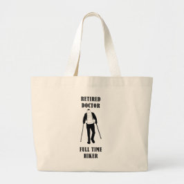 退職したドクターフルタイムパーソナライズされたハイカー ラージトートバッグ