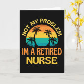 退職したナースはもう問題ではない カード (黄色い花)