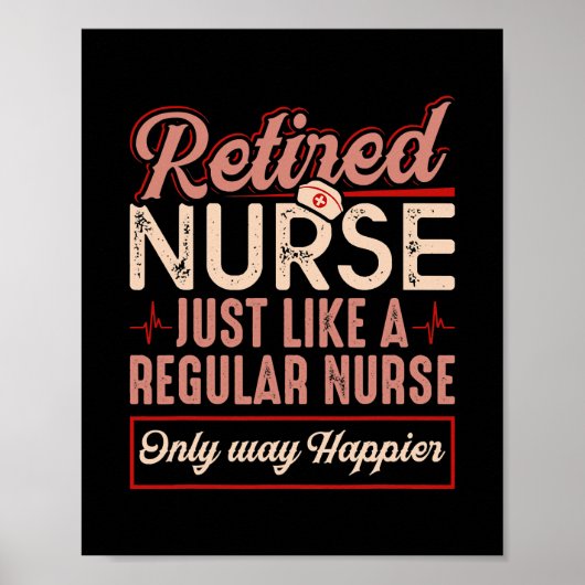 退職したナースは通常のナースのみの方法と同じ ポスター (正面)