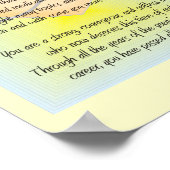 退職したナースアートのポスター&詩 ポスター (角)