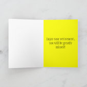 退職したナースグリーティングカード カード (内部)