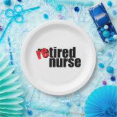 退職したナースシンプル9インチ紙プレート ペーパープレート (パーティー)