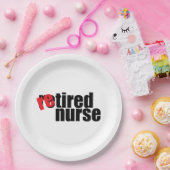 退職したナースシンプル9インチ紙プレート ペーパープレート (パーティー)