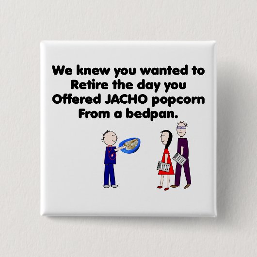 退職したナースストーリーアートJACHO 缶バッジ (正面)