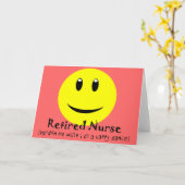 退職したナースハッピーダンス カード (黄色い花)