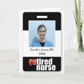 退職したナースパーソナライズされた写真 カード (正面)