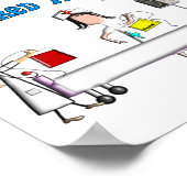 退職したナースポスター(カスタマイズ可能) ポスター (角)