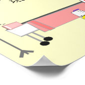 退職したナースポスター「恐竜」 – -笑わされる ポスター (角)