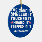 退職したナース介護 セラミックオーナメント (右)