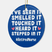 退職したナース介護 セラミックオーナメント (左)