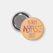 退職したナース2022セラミック マグネット (正面/裏面)