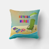 退職したナース、おもしろい クッション (裏面)